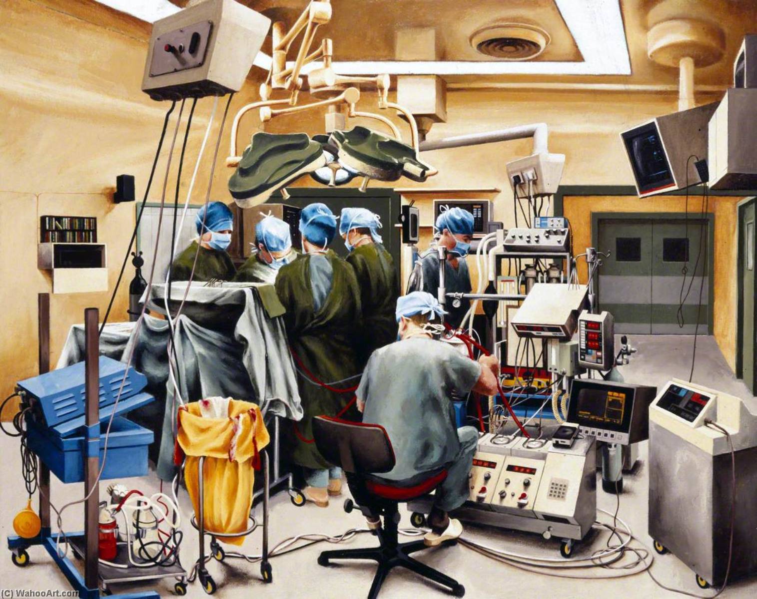 Wikioo.org - The Encyclopedia of Fine Arts - Painting, Artwork by Keith Holmes - Cardiothoracic Surgery