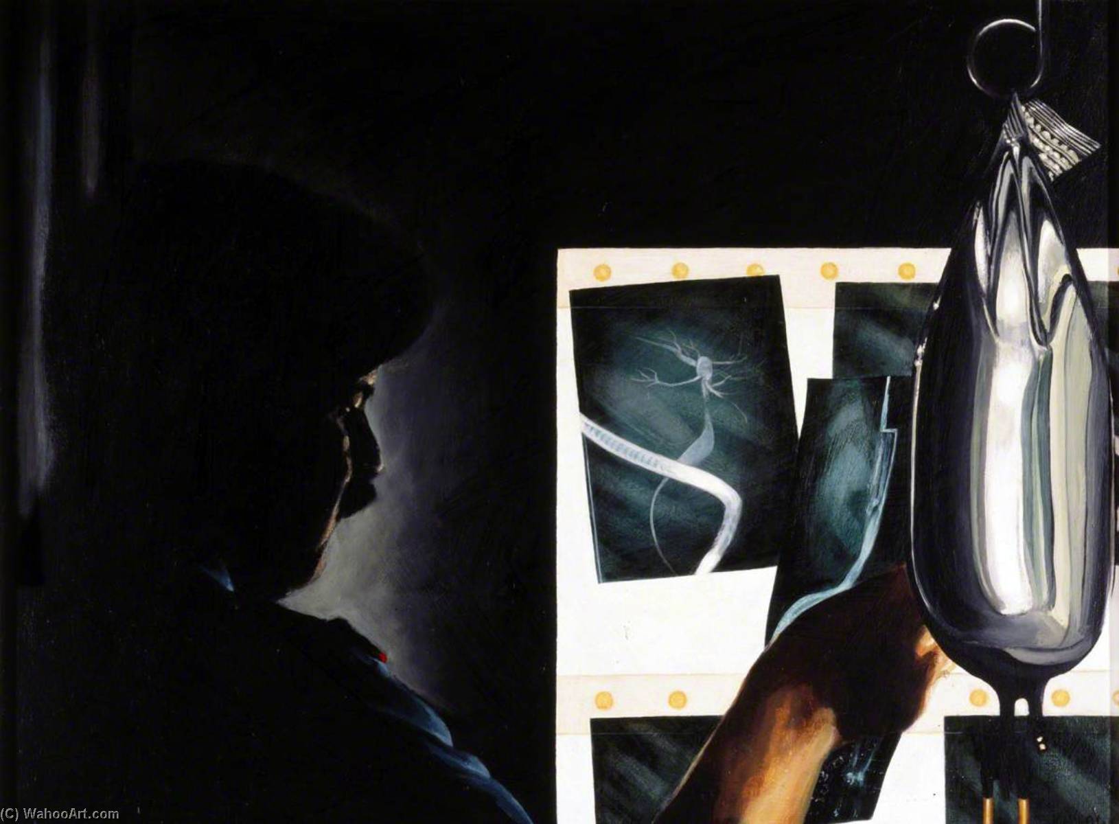 Wikioo.org - The Encyclopedia of Fine Arts - Painting, Artwork by Keith Holmes - David Westaby Examining X rays