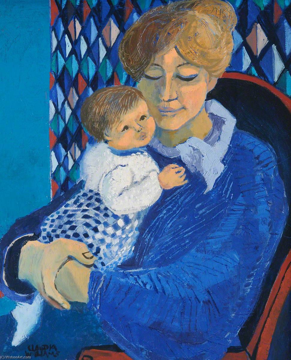 Wikioo.org - The Encyclopedia of Fine Arts - Painting, Artwork by Claudia Williams - Mother in Blue