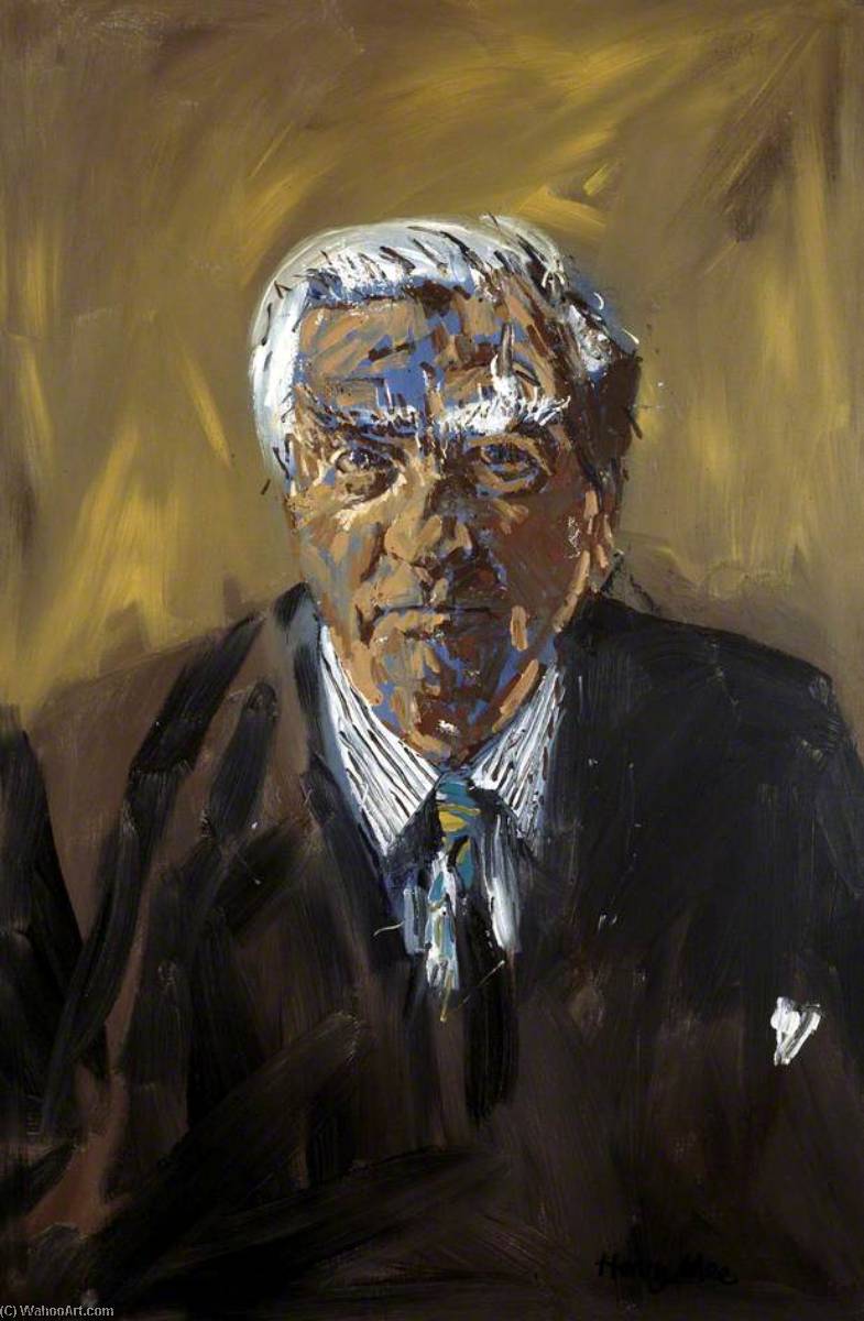 Wikioo.org - The Encyclopedia of Fine Arts - Painting, Artwork by Henry Mee - The Right Honourable Denis Healey, MP