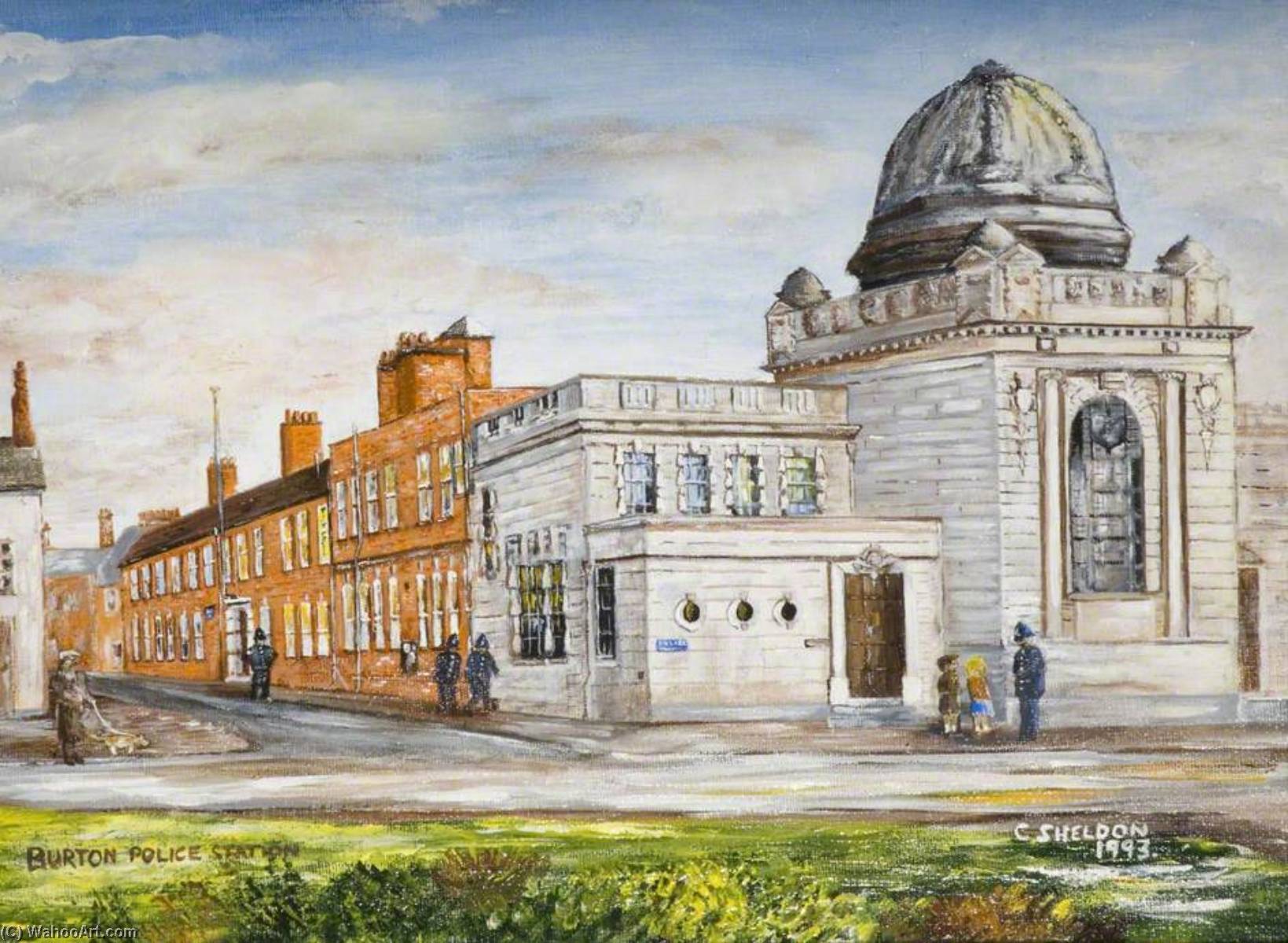 Wikioo.org - The Encyclopedia of Fine Arts - Painting, Artwork by Christopher William Sheldon - Burton on Trent Police Station