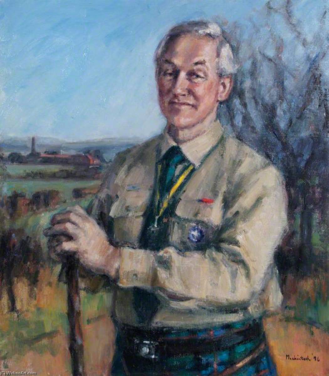 Wikioo.org - The Encyclopedia of Fine Arts - Painting, Artwork by Anne H Mackintosh - W. Garth Morrison as Chief Scout