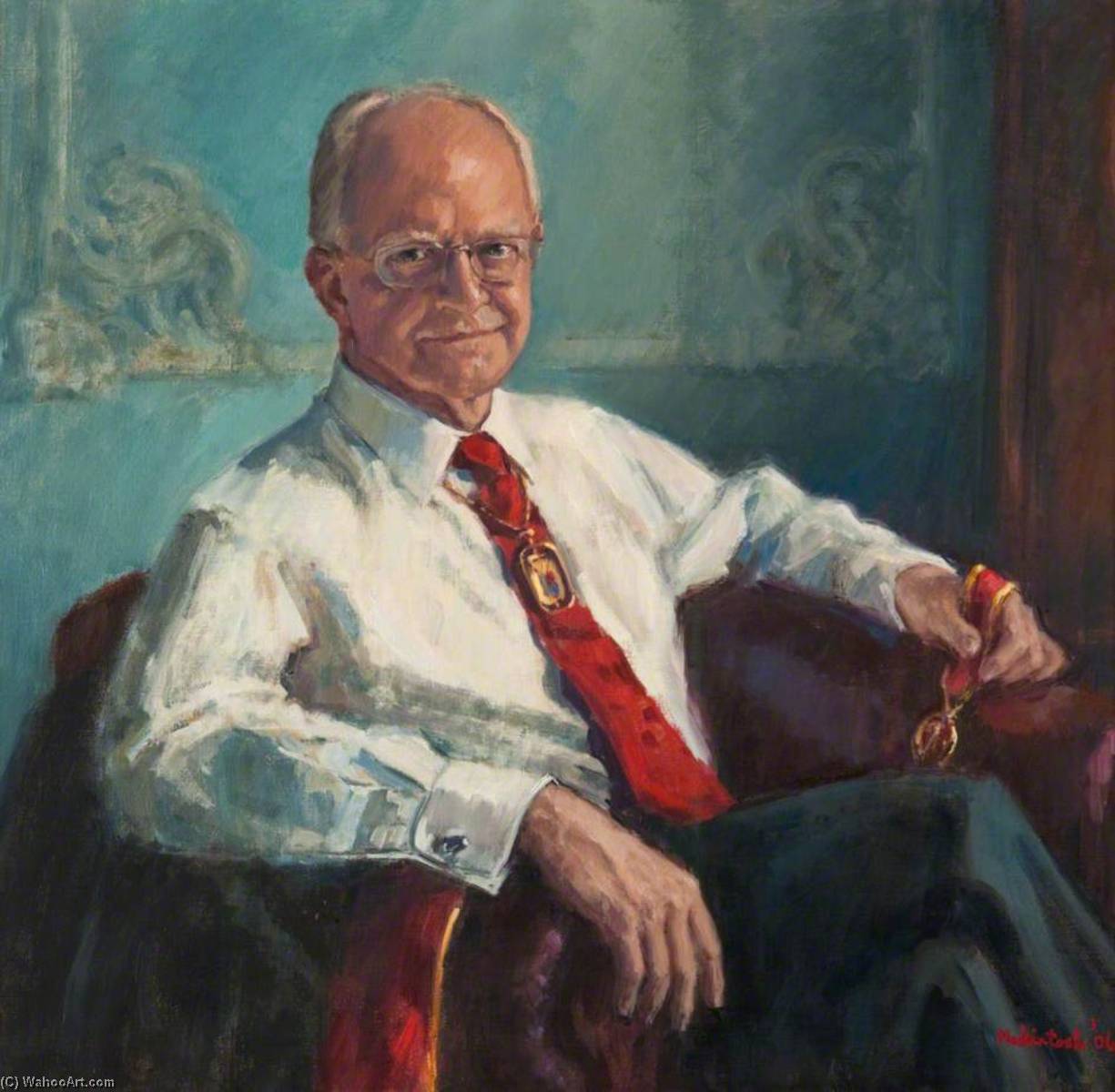 Wikioo.org - The Encyclopedia of Fine Arts - Painting, Artwork by Anne H Mackintosh - Professor Sir Graham Teasdale (b.1940), President of the Royal College of Physicians and Surgeons of Glasgow (2003–2006)