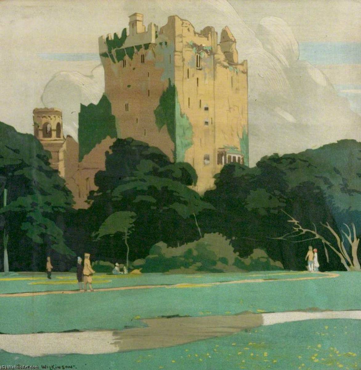 Wikioo.org - The Encyclopedia of Fine Arts - Painting, Artwork by Norman Wilkinson - Blarney Castle
