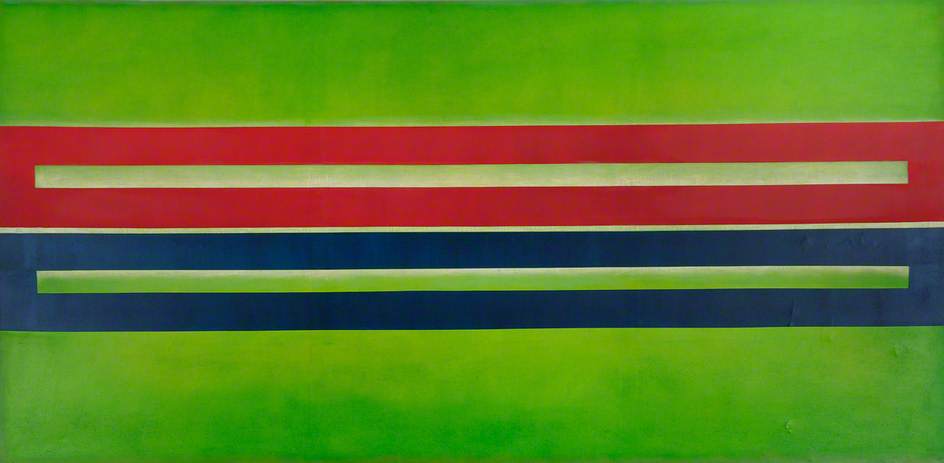 Wikioo.org - The Encyclopedia of Fine Arts - Painting, Artwork by Estelle Thompson - Green Blocks 1996