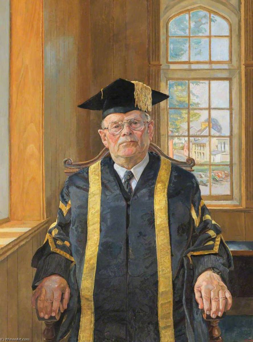 Wikioo.org - The Encyclopedia of Fine Arts - Painting, Artwork by Daphne Todd - Evan Roderic Bowen (1913–2001), President of St David's University College (1977–1992)