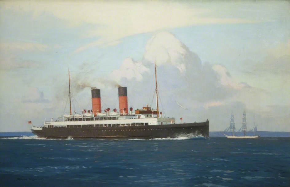 Wikioo.org - The Encyclopedia of Fine Arts - Painting, Artwork by Norman Wilkinson - 'Ben My Chree III'