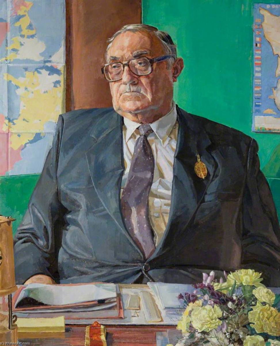 Wikioo.org - The Encyclopedia of Fine Arts - Painting, Artwork by Daphne Todd - Councillor Dennis Pettitt, Leader of the County Council (1981–2001)