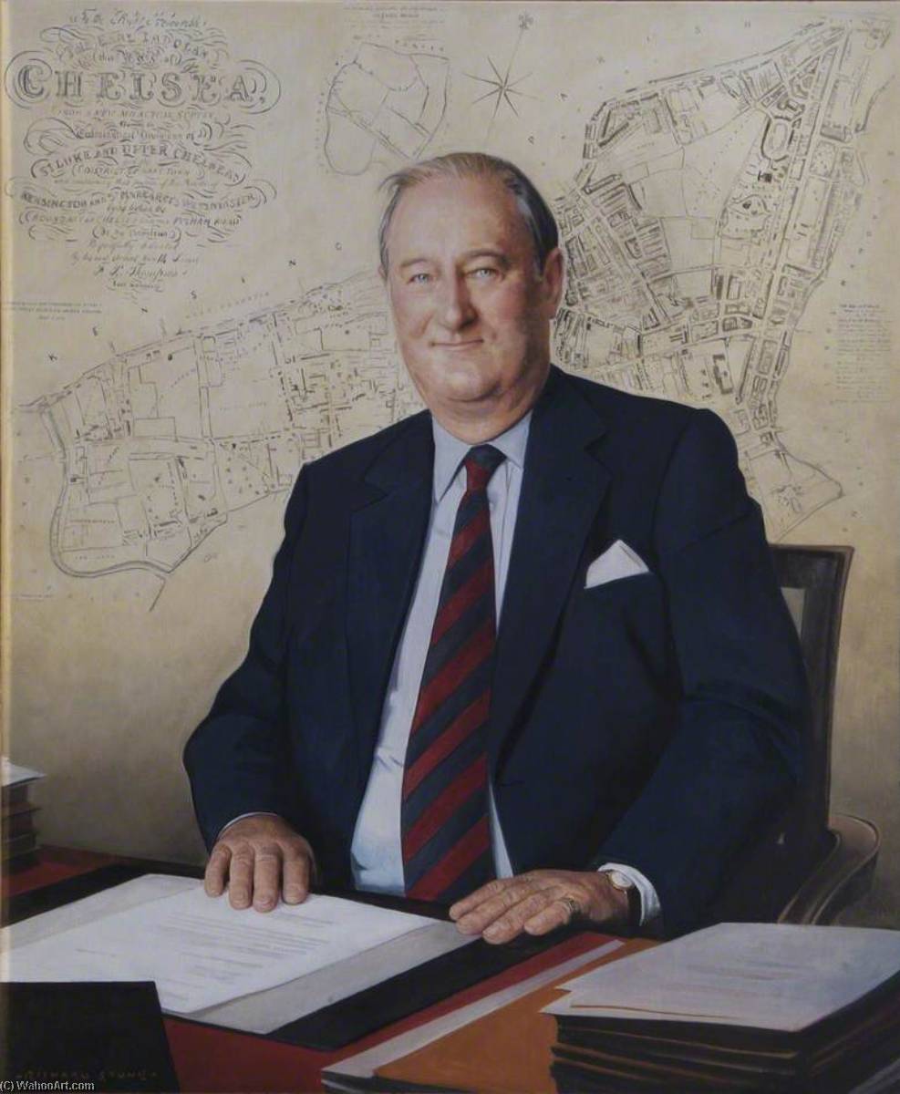 Wikioo.org - The Encyclopedia of Fine Arts - Painting, Artwork by Richard Stone - Right Honourable the Earl Cadogan, DL, President of the Board of General Purposes (1999–2004)