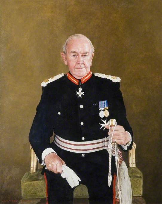 Wikioo.org - The Encyclopedia of Fine Arts - Painting, Artwork by Richard Stone - The Right Honourable the Lord Braybrooke, Knight of St John, MA, JP, Lord Lieutenant of Essex (1992–2002)
