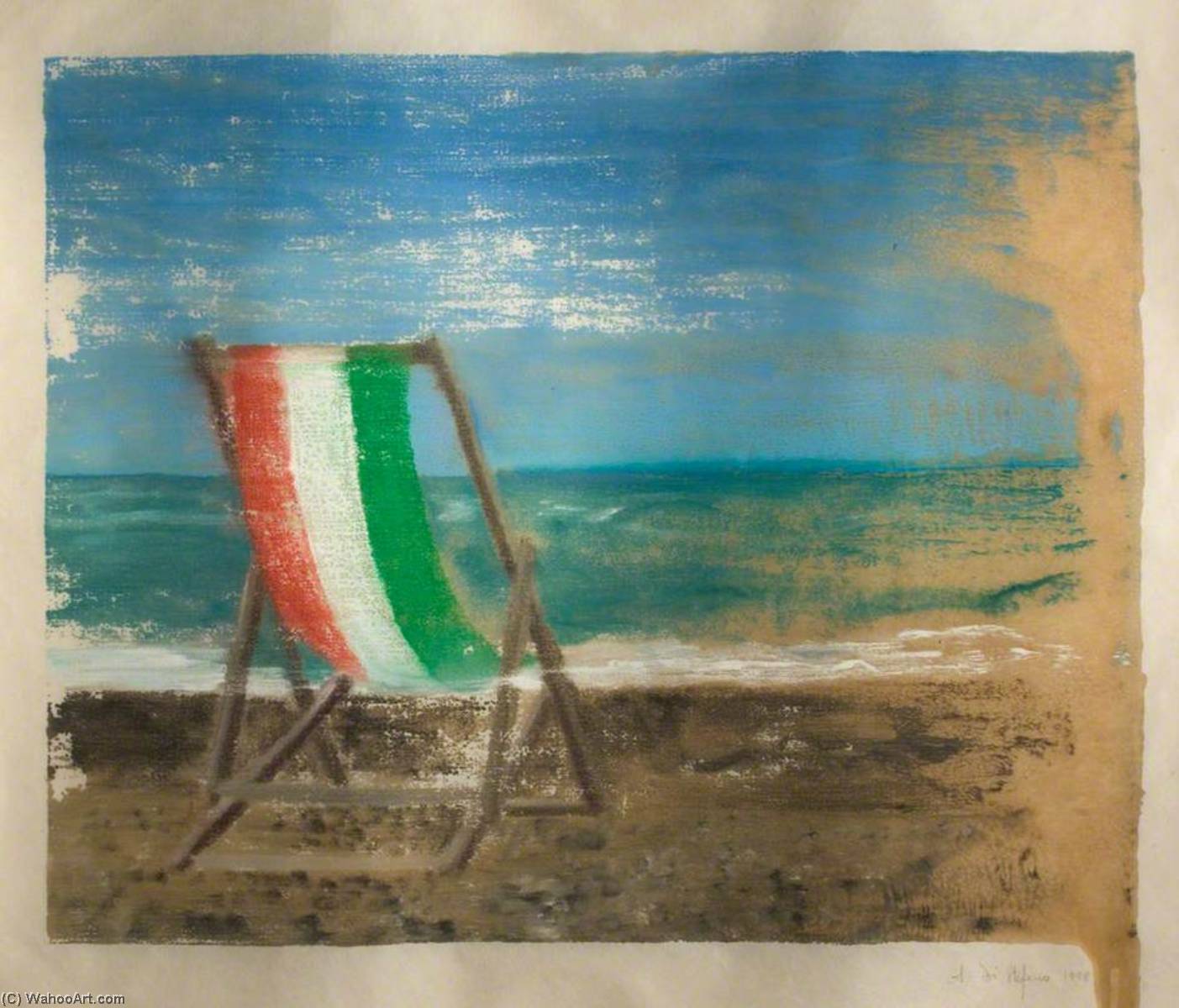 Wikioo.org - The Encyclopedia of Fine Arts - Painting, Artwork by Arturo Di Stefano - Deck Chair