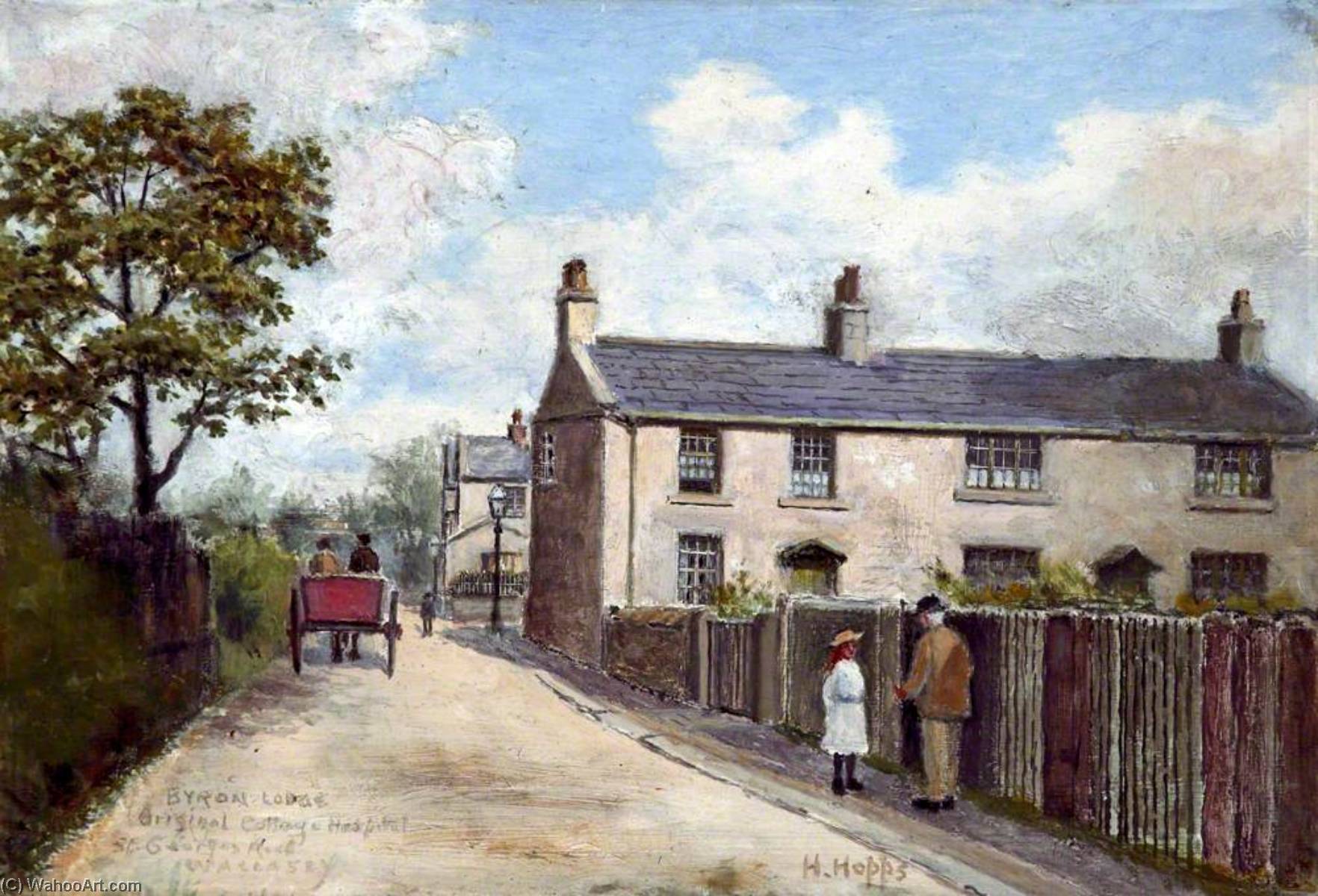 Wikioo.org - The Encyclopedia of Fine Arts - Painting, Artwork by Harold Hopps - Byron Lodge, St George's Road, Wallasey, Wirral