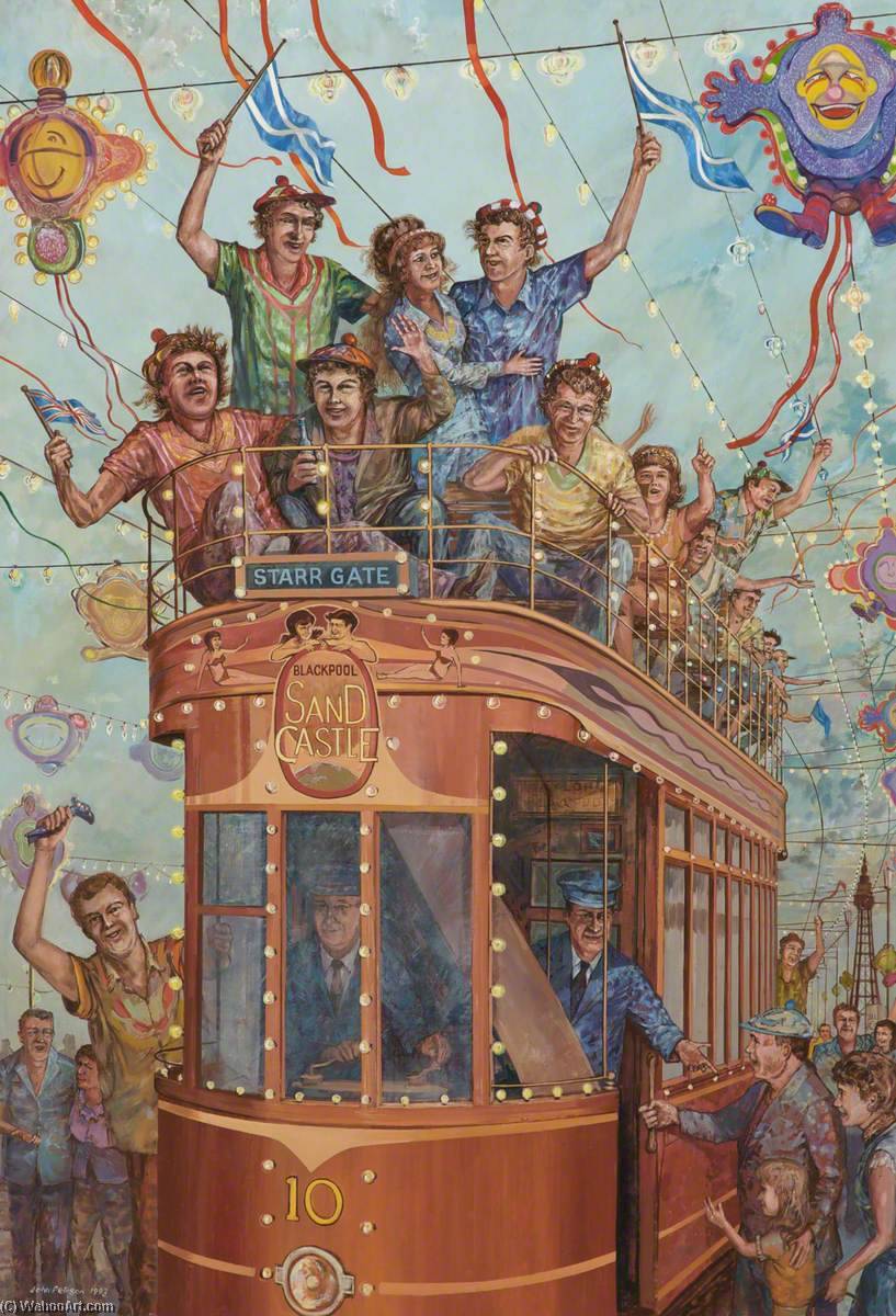 Wikioo.org - The Encyclopedia of Fine Arts - Painting, Artwork by John Peirson - Jimmy Comes to Blackpool