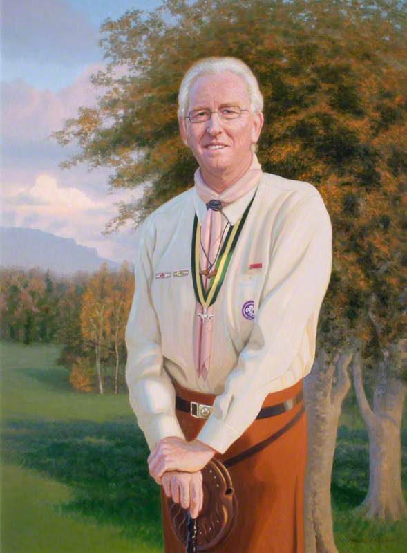 Wikioo.org - The Encyclopedia of Fine Arts - Painting, Artwork by Carol Graham - W. George Purdy (b.1942), as Chief Scout
