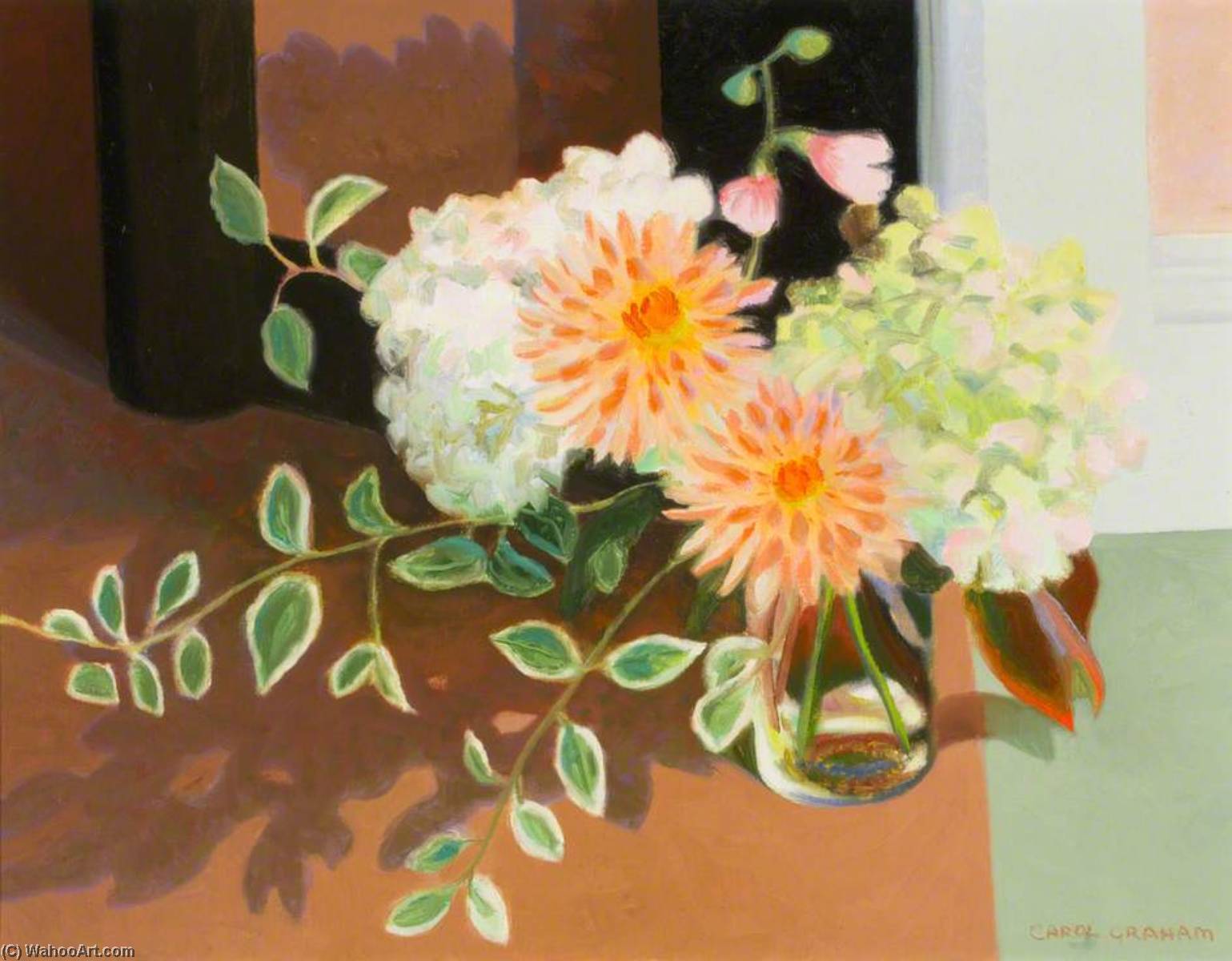 Wikioo.org - The Encyclopedia of Fine Arts - Painting, Artwork by Carol Graham - Flower Piece