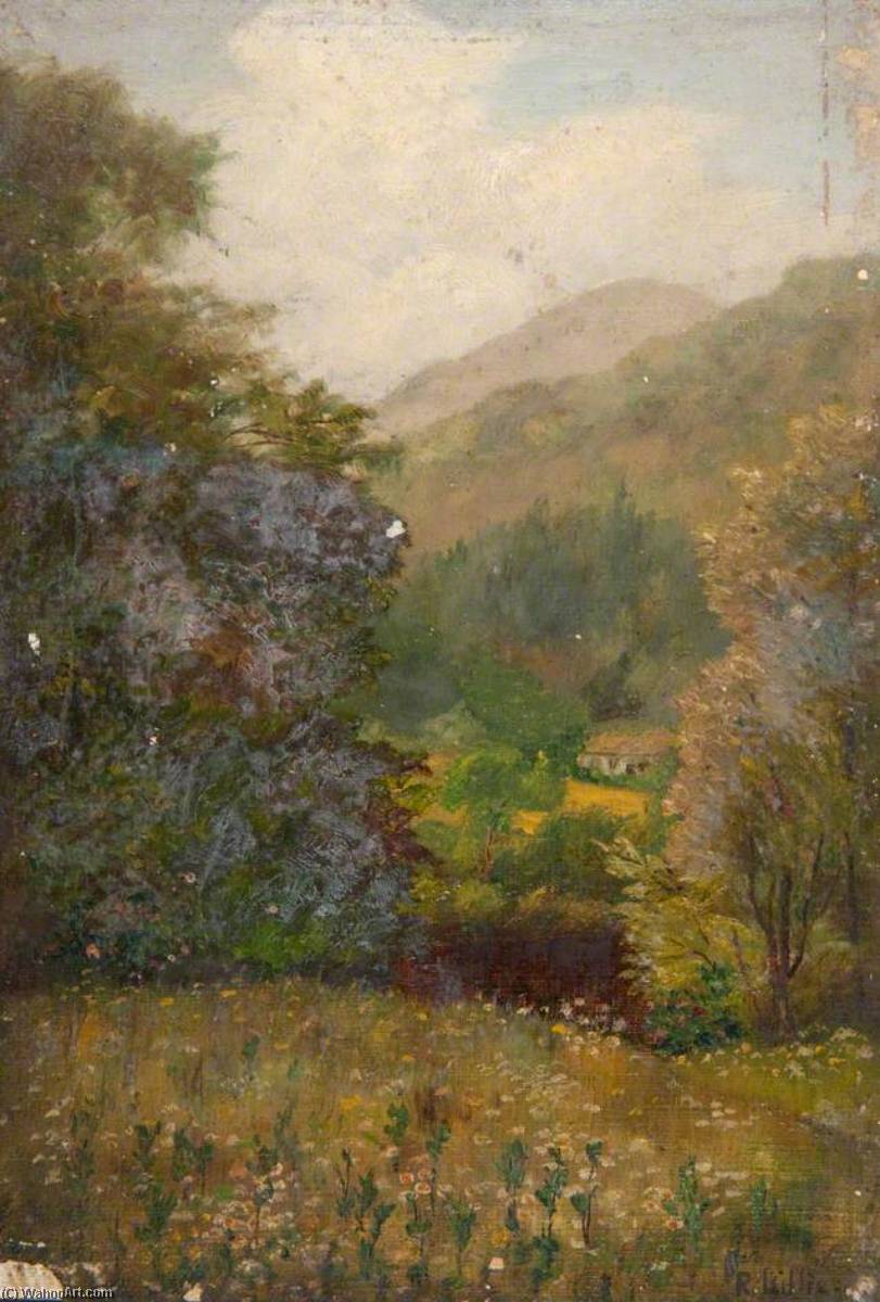 Wikioo.org - The Encyclopedia of Fine Arts - Painting, Artwork by Robert Lillie - Glimpse of Meall Ghaordaidh, Glen Lochay, Killin