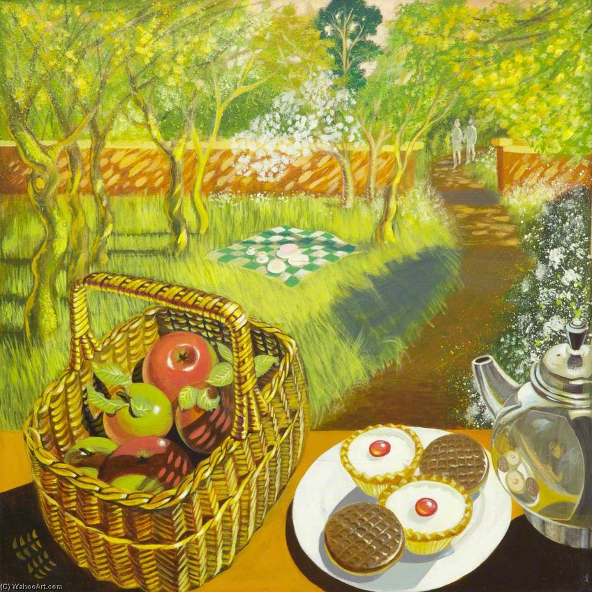 WikiOO.org - אנציקלופדיה לאמנויות יפות - ציור, יצירות אמנות Anna Todd - Tea for Two