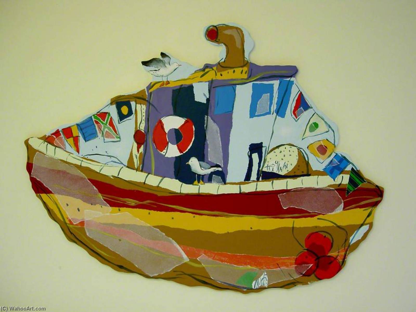Wikioo.org - The Encyclopedia of Fine Arts - Painting, Artwork by Rachael Alexander - Fishing Boat