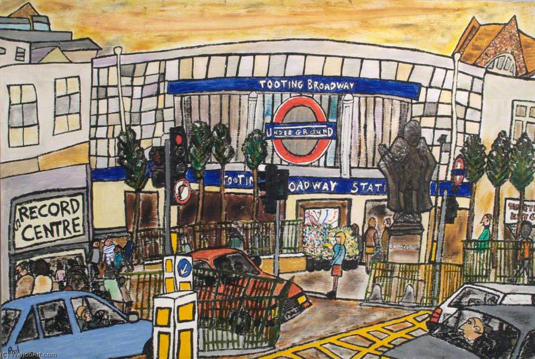 WikiOO.org - Encyclopedia of Fine Arts - Lukisan, Artwork Paul Clements - Four Tooting, South London Street Scenes (panel 2 of 4)