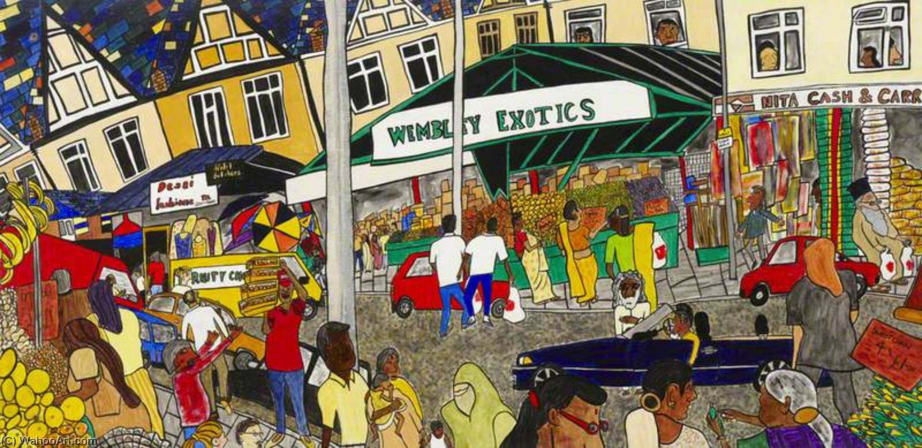 Wikioo.org - The Encyclopedia of Fine Arts - Painting, Artwork by Paul Clements - Virtual Reality Ealing Road