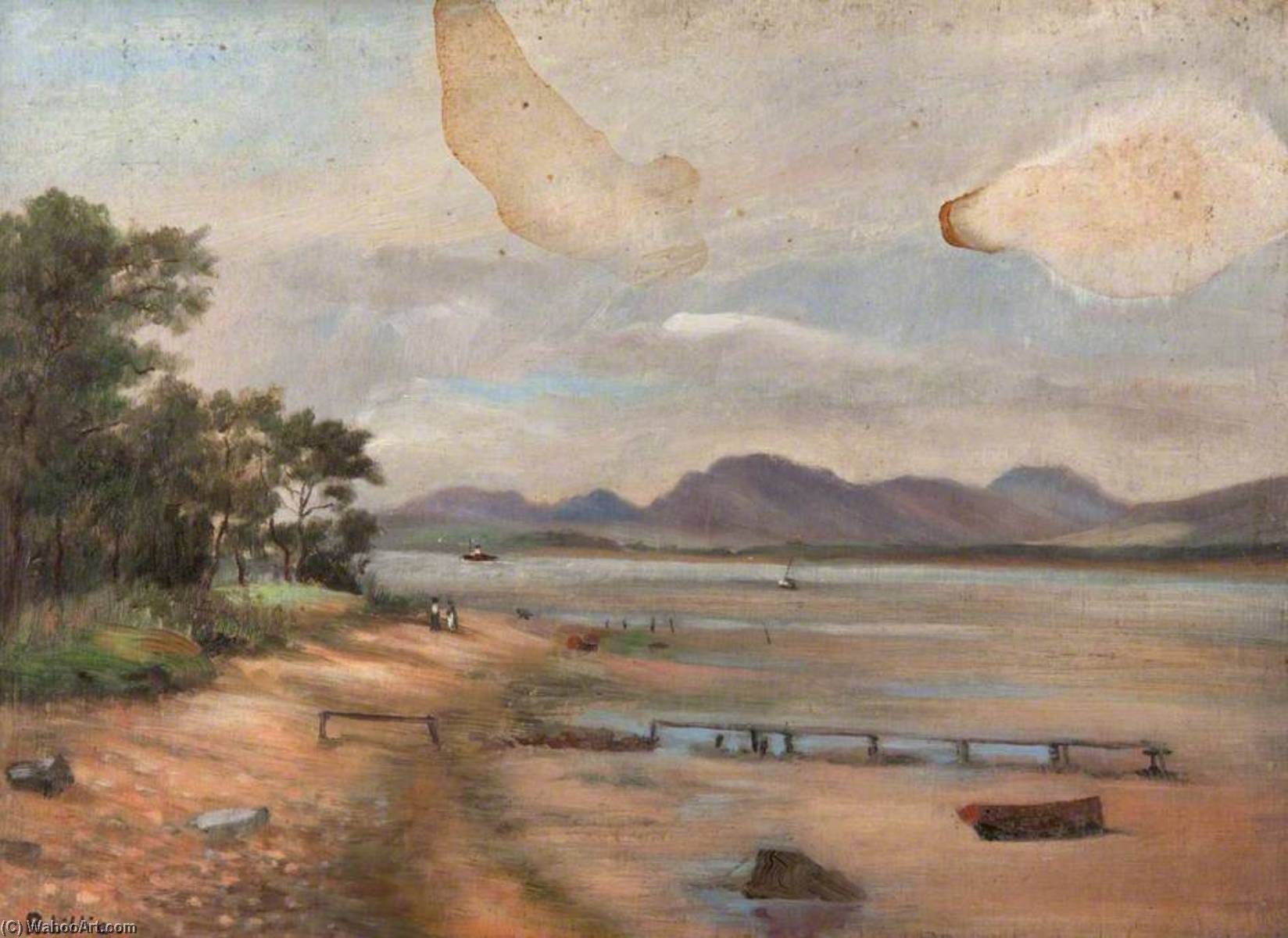 Wikioo.org - The Encyclopedia of Fine Arts - Painting, Artwork by Robert Lillie - The Clyde at Langbank
