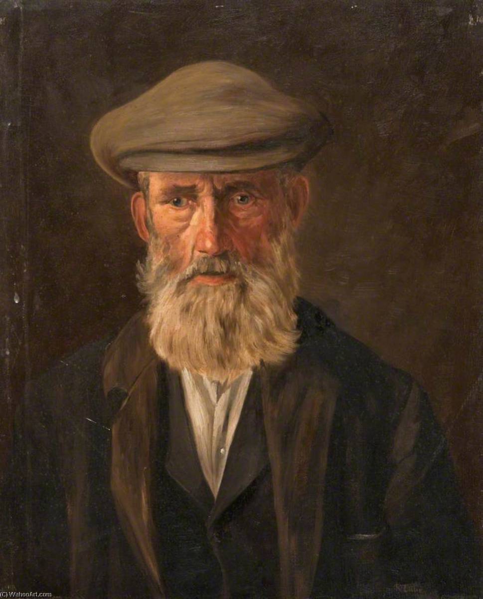 Wikioo.org - The Encyclopedia of Fine Arts - Painting, Artwork by Robert Lillie - McNab of Tayvallich, Late Post Master, Loch Gilphead