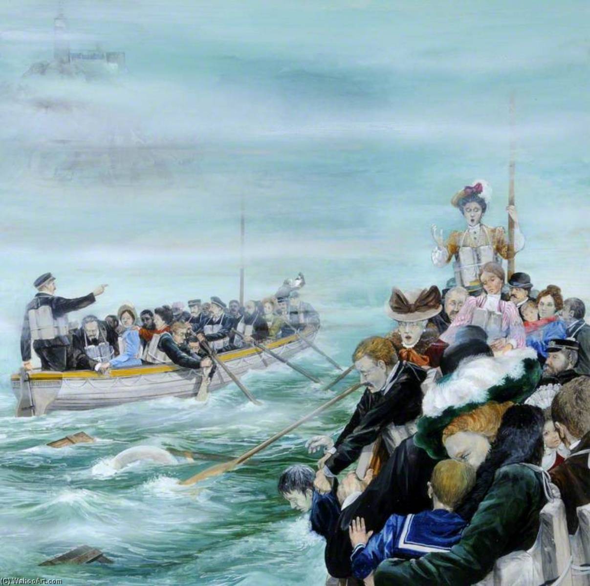 Wikioo.org - The Encyclopedia of Fine Arts - Painting, Artwork by Brian Byron - Greta Williams, Passenger on the 'Stella'