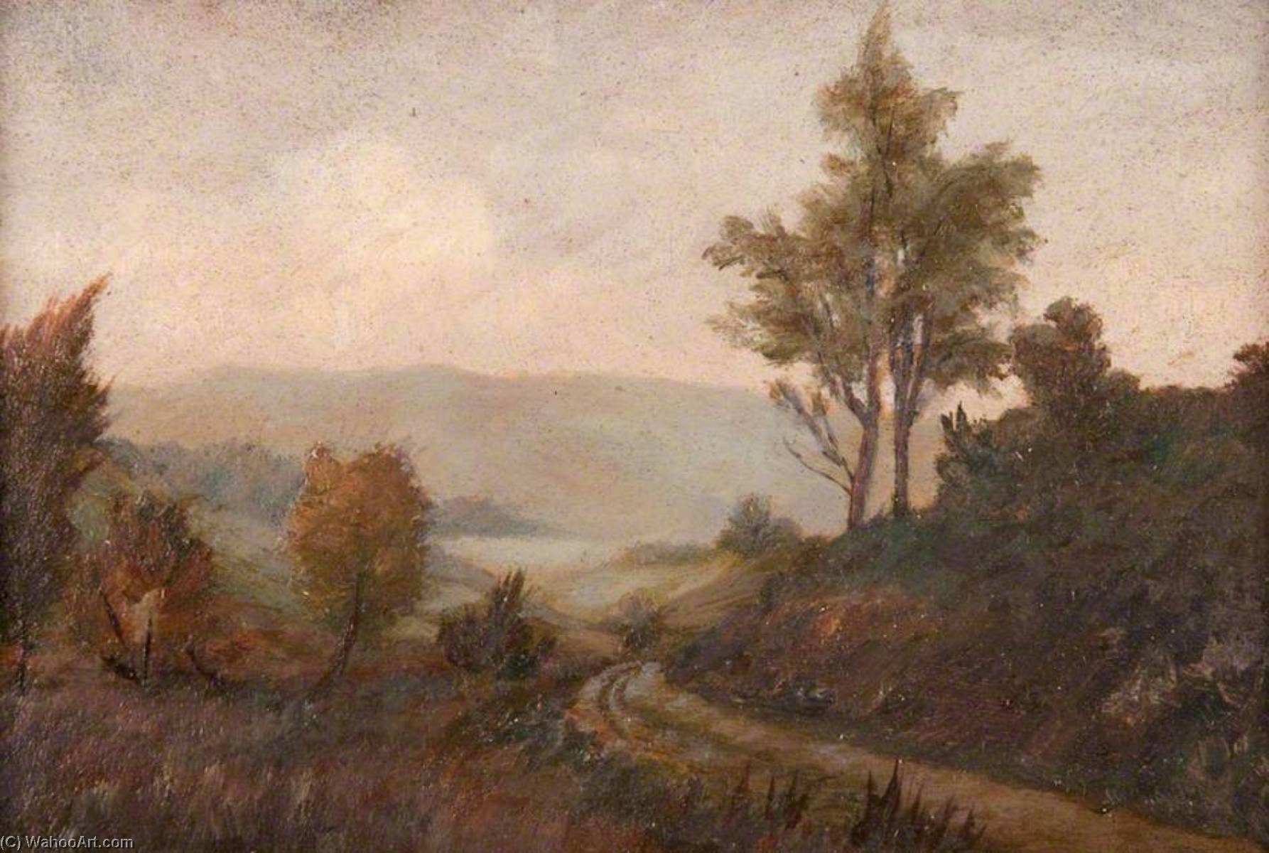 WikiOO.org - Enciclopedia of Fine Arts - Pictura, lucrări de artă Robert Lillie - Landscape and Loch Craigallion