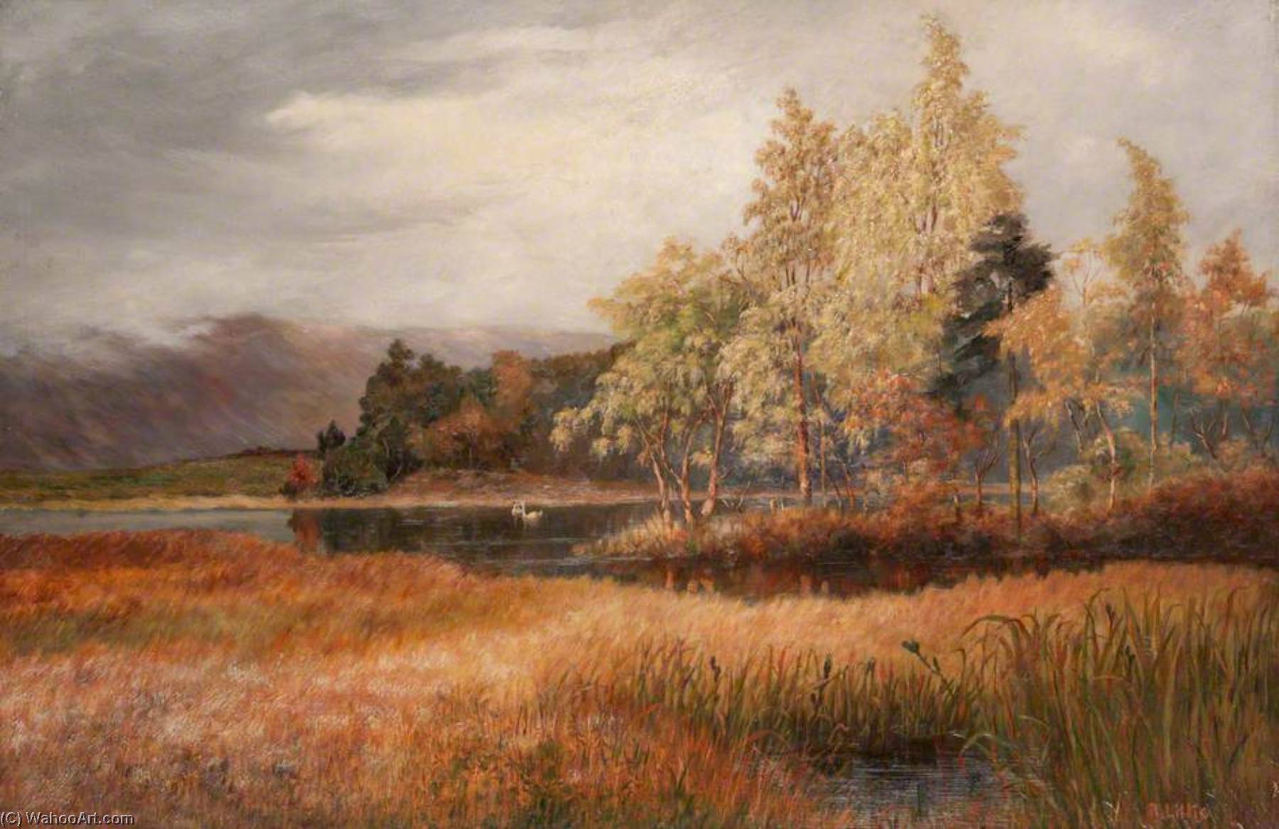 Wikioo.org - The Encyclopedia of Fine Arts - Painting, Artwork by Robert Lillie - Craigmaddie Loch