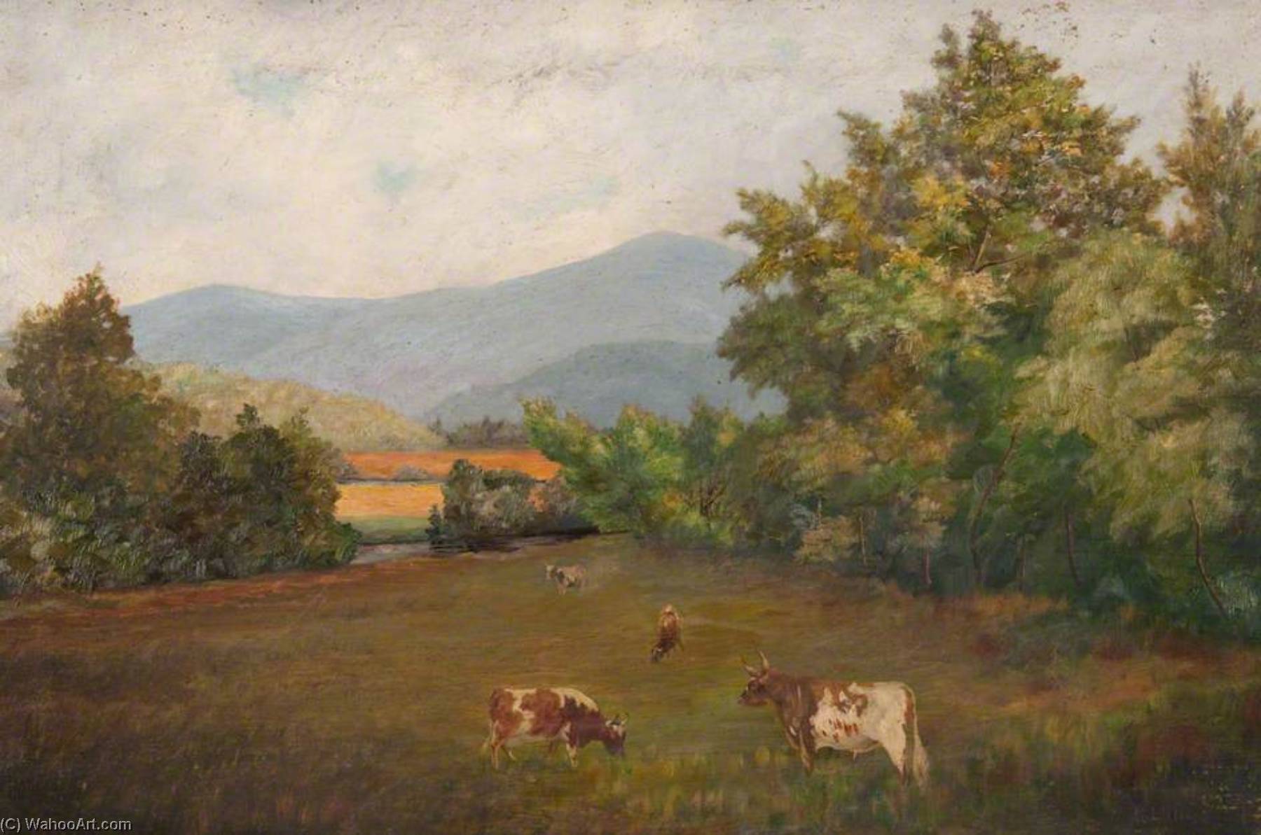 Wikioo.org - The Encyclopedia of Fine Arts - Painting, Artwork by Robert Lillie - At Daldravaig Farm, Tayvallich