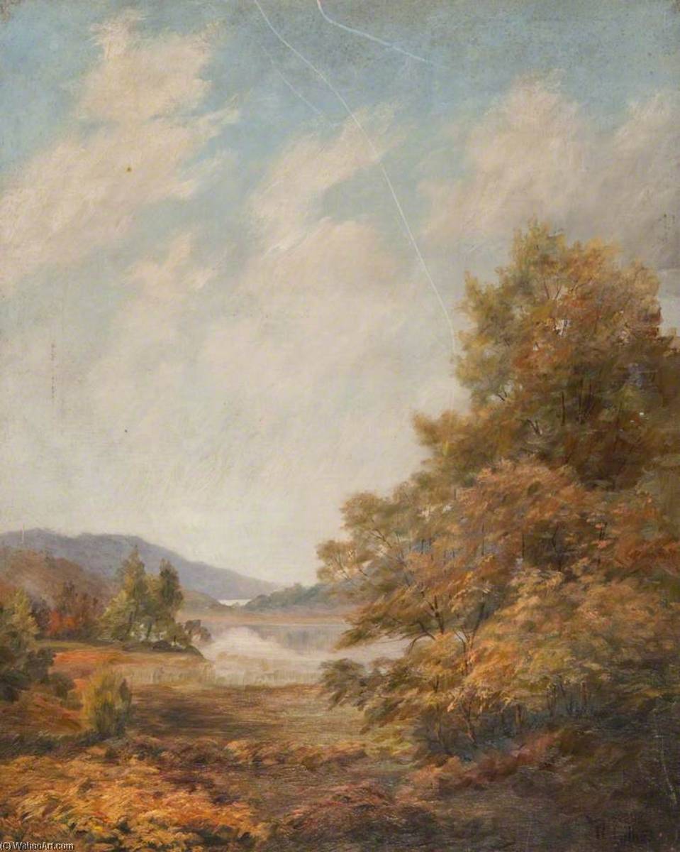 Wikioo.org - The Encyclopedia of Fine Arts - Painting, Artwork by Robert Lillie - Lochs Tainish and Sween, Tayvallich