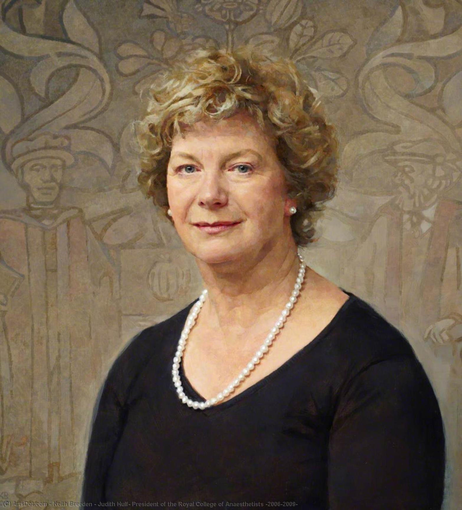 Wikioo.org - The Encyclopedia of Fine Arts - Painting, Artwork by Keith Breeden - Judith Hulf, President of the Royal College of Anaesthetists (2006–2009)