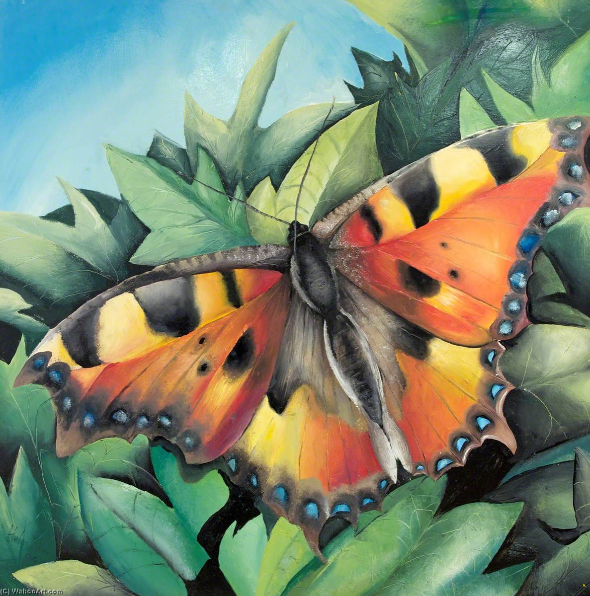 Wikioo.org - The Encyclopedia of Fine Arts - Painting, Artwork by Helen Richards - Butterfly