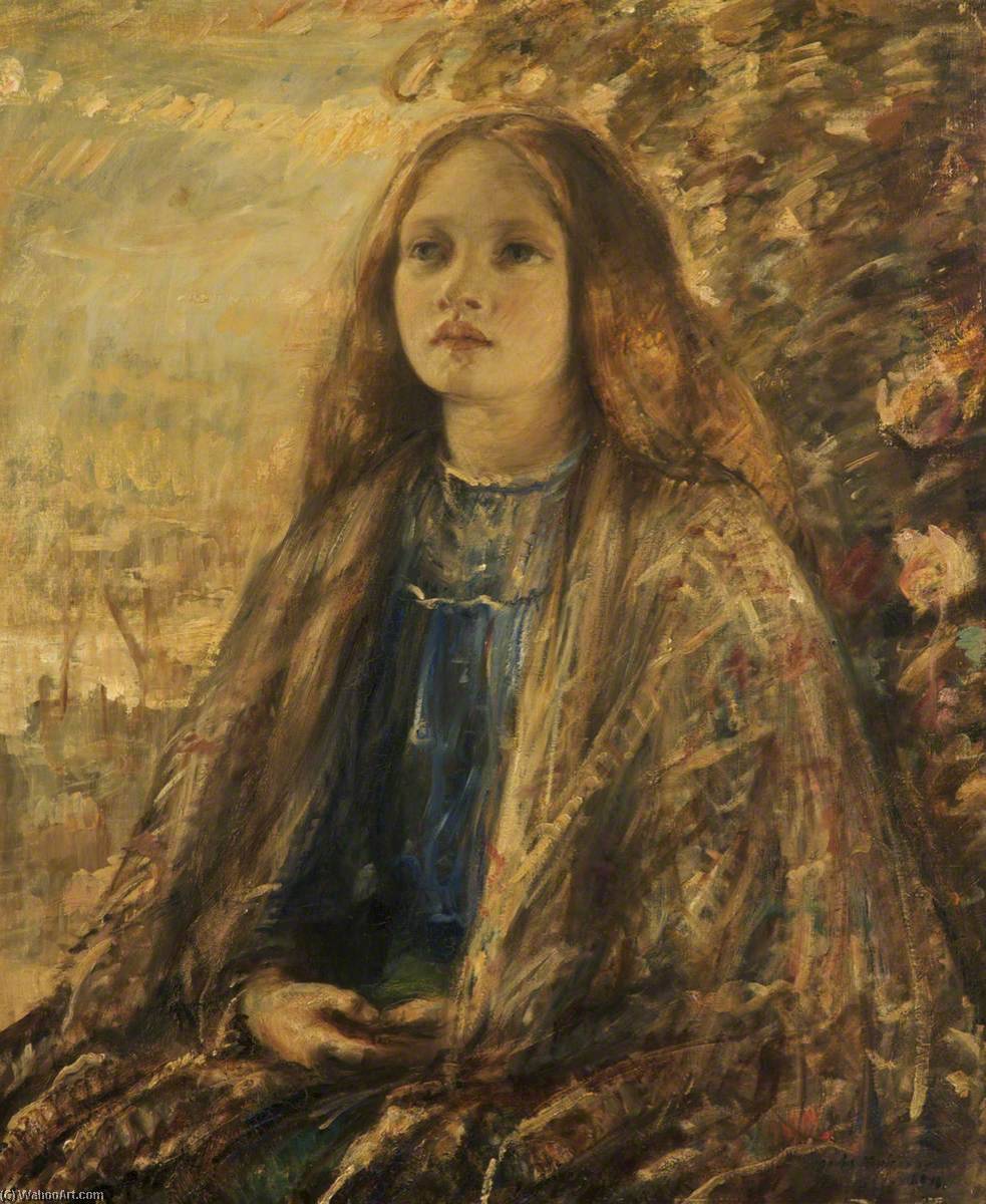 Wikioo.org - The Encyclopedia of Fine Arts - Painting, Artwork by David Muirhead - Portrait of a Girl