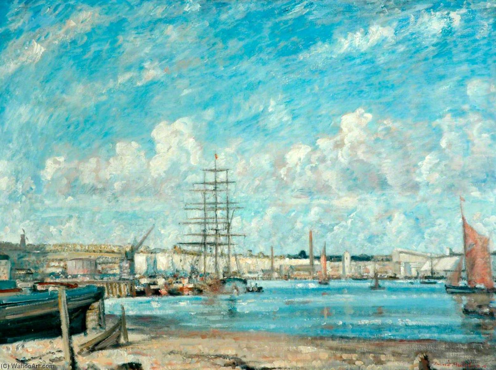 Wikioo.org - The Encyclopedia of Fine Arts - Painting, Artwork by David Muirhead - On the Medway