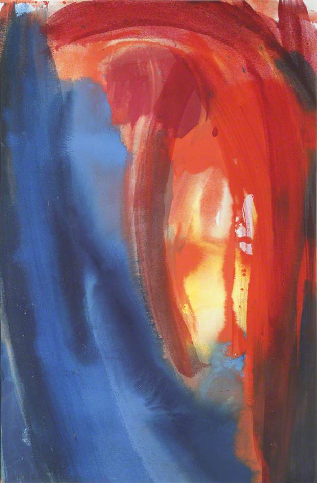 Wikioo.org - สารานุกรมวิจิตรศิลป์ - จิตรกรรม Mark Rowan Hull - Red, Blue and Yellow Abstract