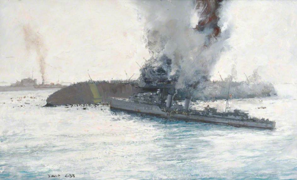 Wikioo.org - The Encyclopedia of Fine Arts - Painting, Artwork by Charles David Cobb - The Loss of HMS 'Eagle'