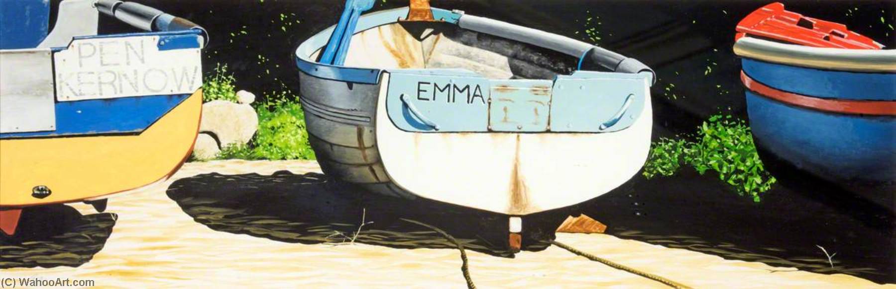 WikiOO.org - Encyclopedia of Fine Arts - Maalaus, taideteos Andrew Potter - Boats
