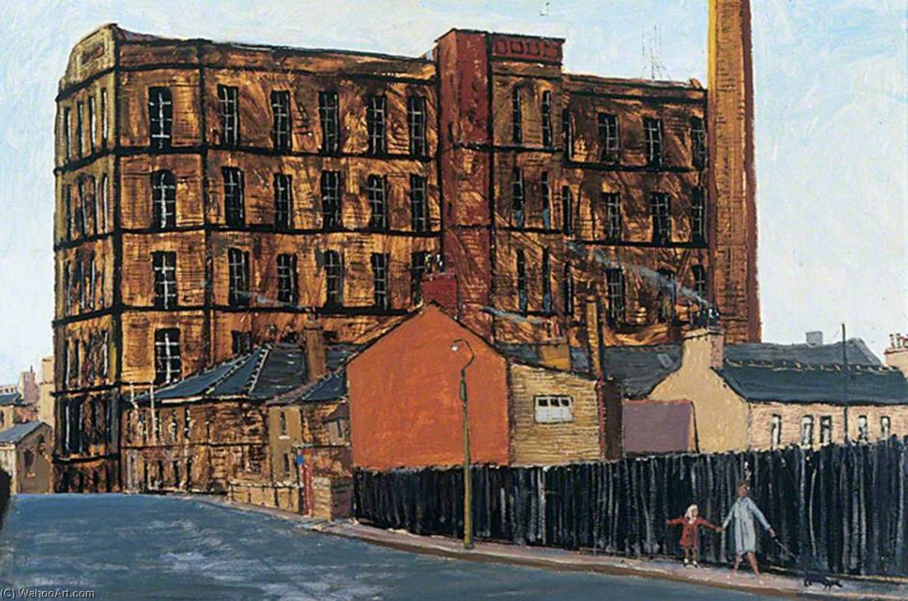 Wikioo.org - The Encyclopedia of Fine Arts - Painting, Artwork by Peter Brook - The Mill, Sunday Morning