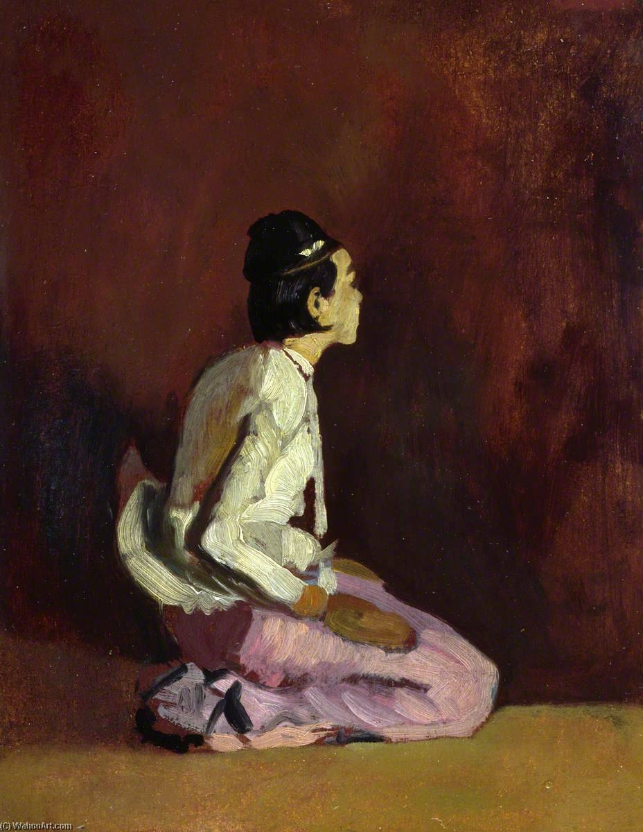 Wikioo.org - The Encyclopedia of Fine Arts - Painting, Artwork by Gerald Festus Kelly - Burmese Dancer