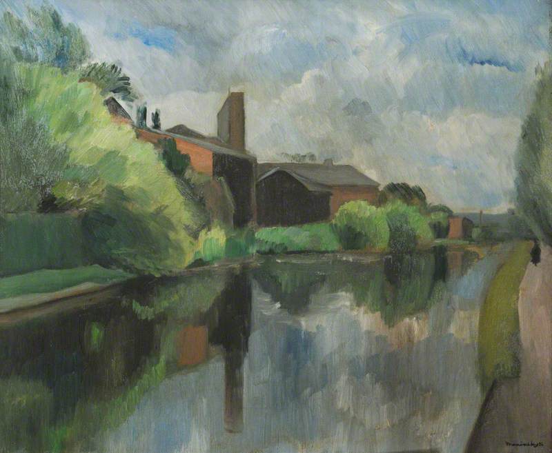 Wikioo.org - The Encyclopedia of Fine Arts - Painting, Artwork by Bernard Meninsky - View on the Oxford Canal