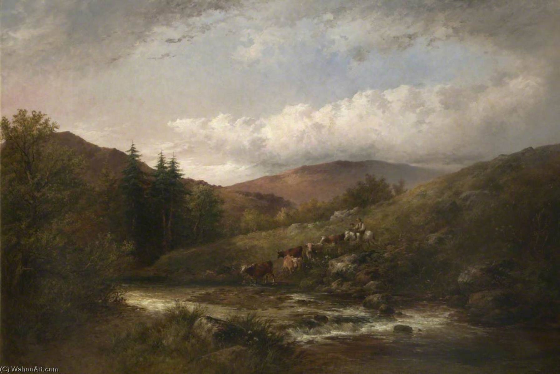 Wikioo.org - The Encyclopedia of Fine Arts - Painting, Artwork by George Henry Jenkins - Moorland Landscape