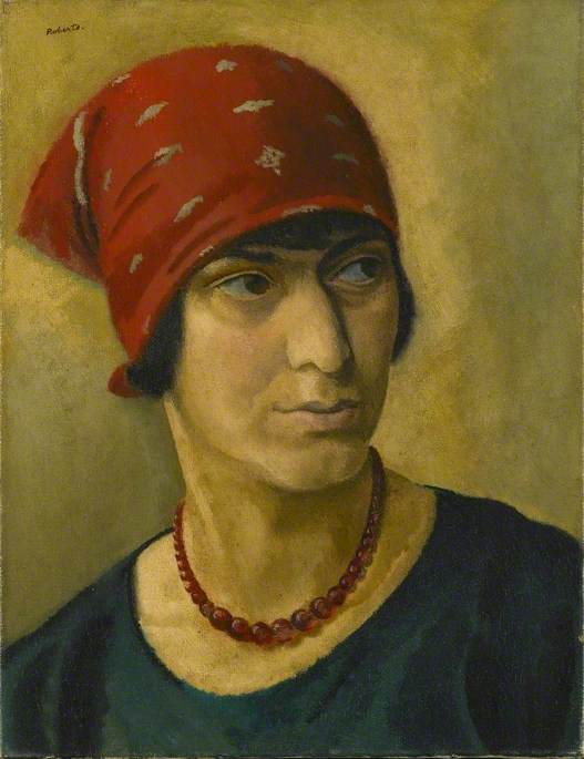 Wikioo.org - The Encyclopedia of Fine Arts - Painting, Artwork by William Patrick Roberts - A Gipsy Girl