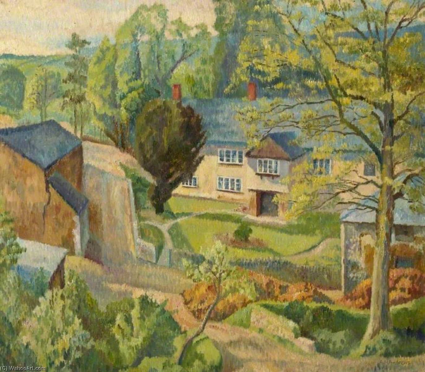 Wikioo.org - The Encyclopedia of Fine Arts - Painting, Artwork by Arthur Henry Andrews - A Farmhouse in Devon