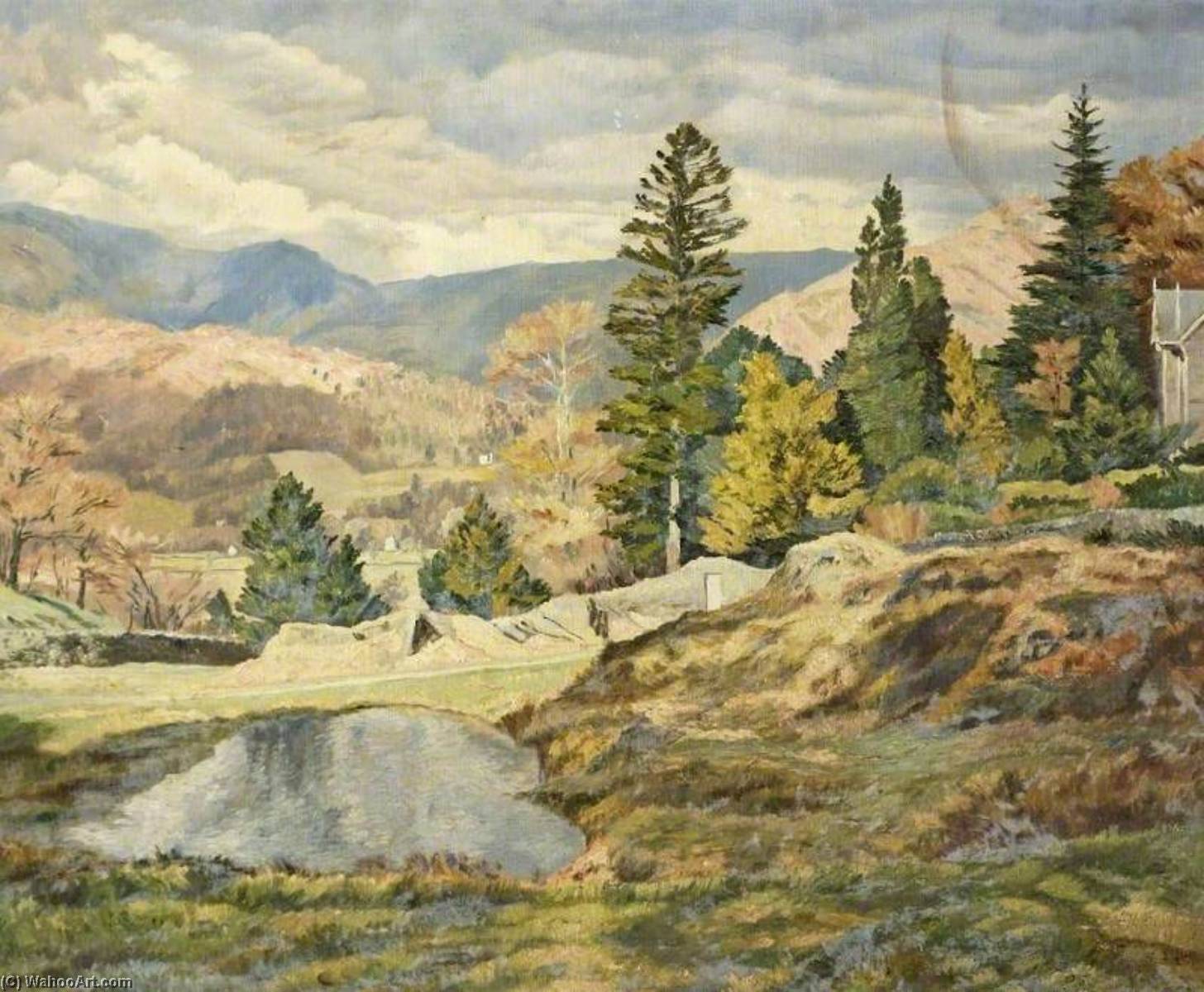 Wikioo.org - The Encyclopedia of Fine Arts - Painting, Artwork by Arthur Henry Andrews - Fells, Grasmere, Cumbria