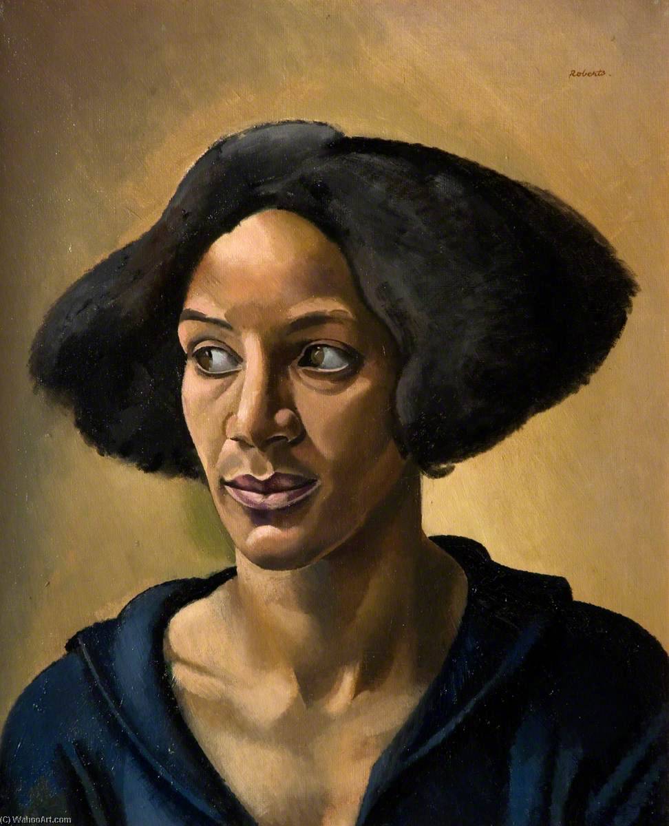 Wikioo.org - The Encyclopedia of Fine Arts - Painting, Artwork by William Patrick Roberts - Portrait of a Negress