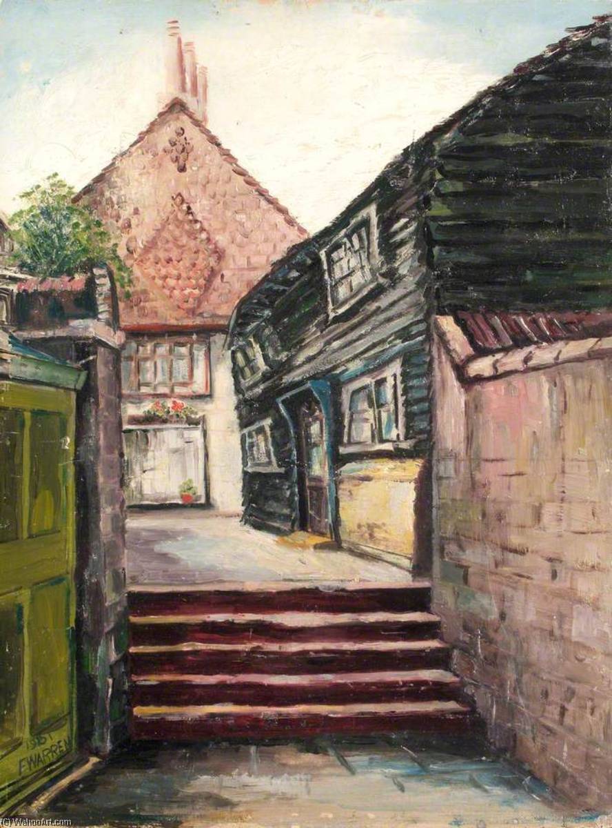 Wikioo.org - The Encyclopedia of Fine Arts - Painting, Artwork by Frank Warren - A Stepped Alley