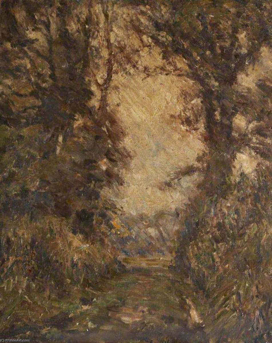 Wikioo.org - สารานุกรมวิจิตรศิลป์ - จิตรกรรม Margaret L. R Tudor - Trees and a Path