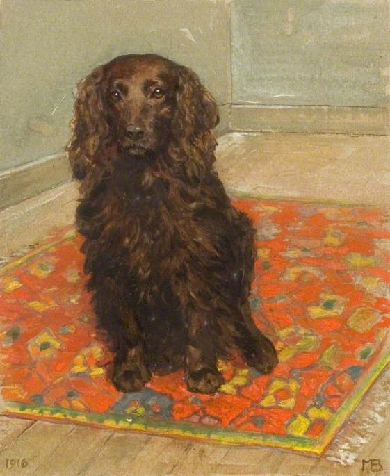 Wikioo.org - The Encyclopedia of Fine Arts - Painting, Artwork by Myrtle Broome - Myrtle Broome’s Pet Spaniel