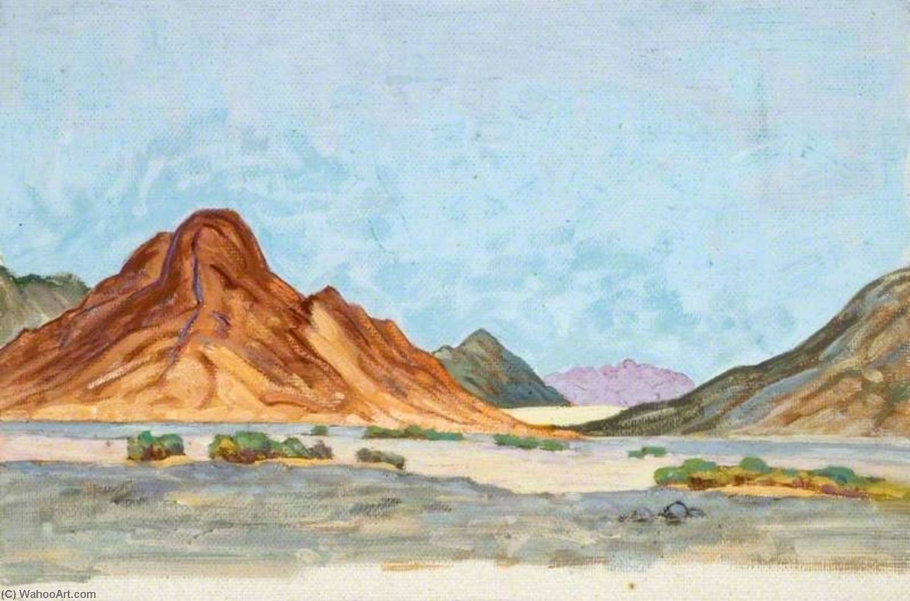 Wikioo.org - The Encyclopedia of Fine Arts - Painting, Artwork by Myrtle Broome - Prospect of Mountains
